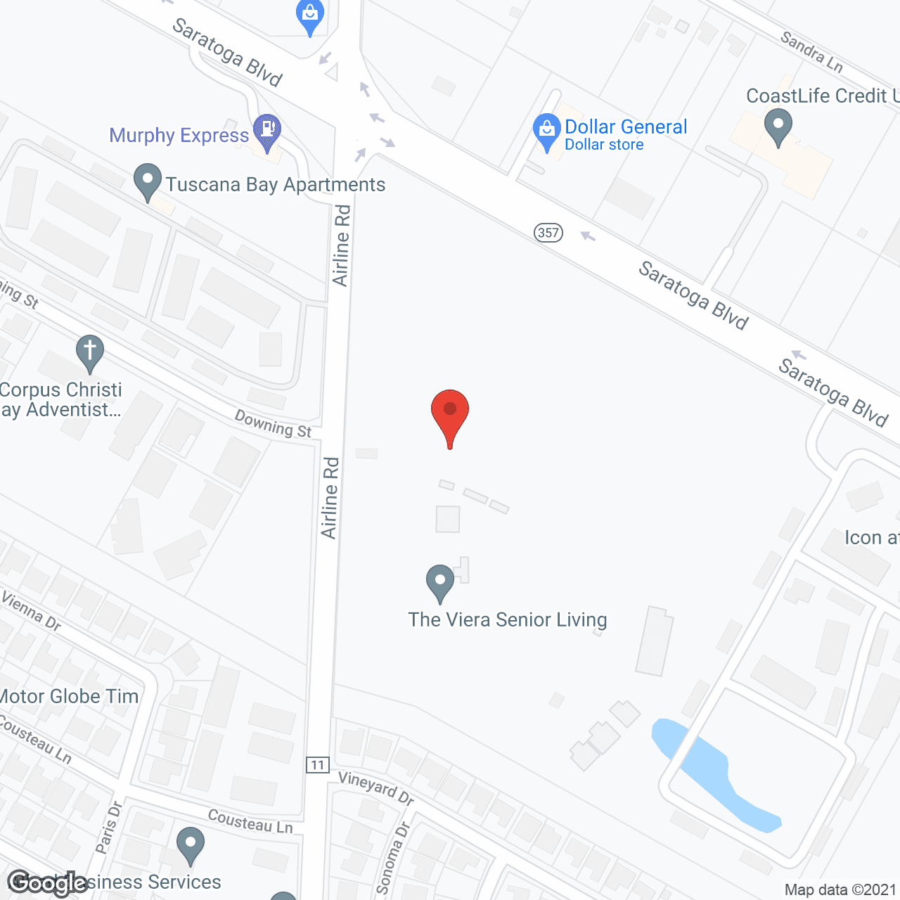 Map of the neighborhood around The Viera Senior Living