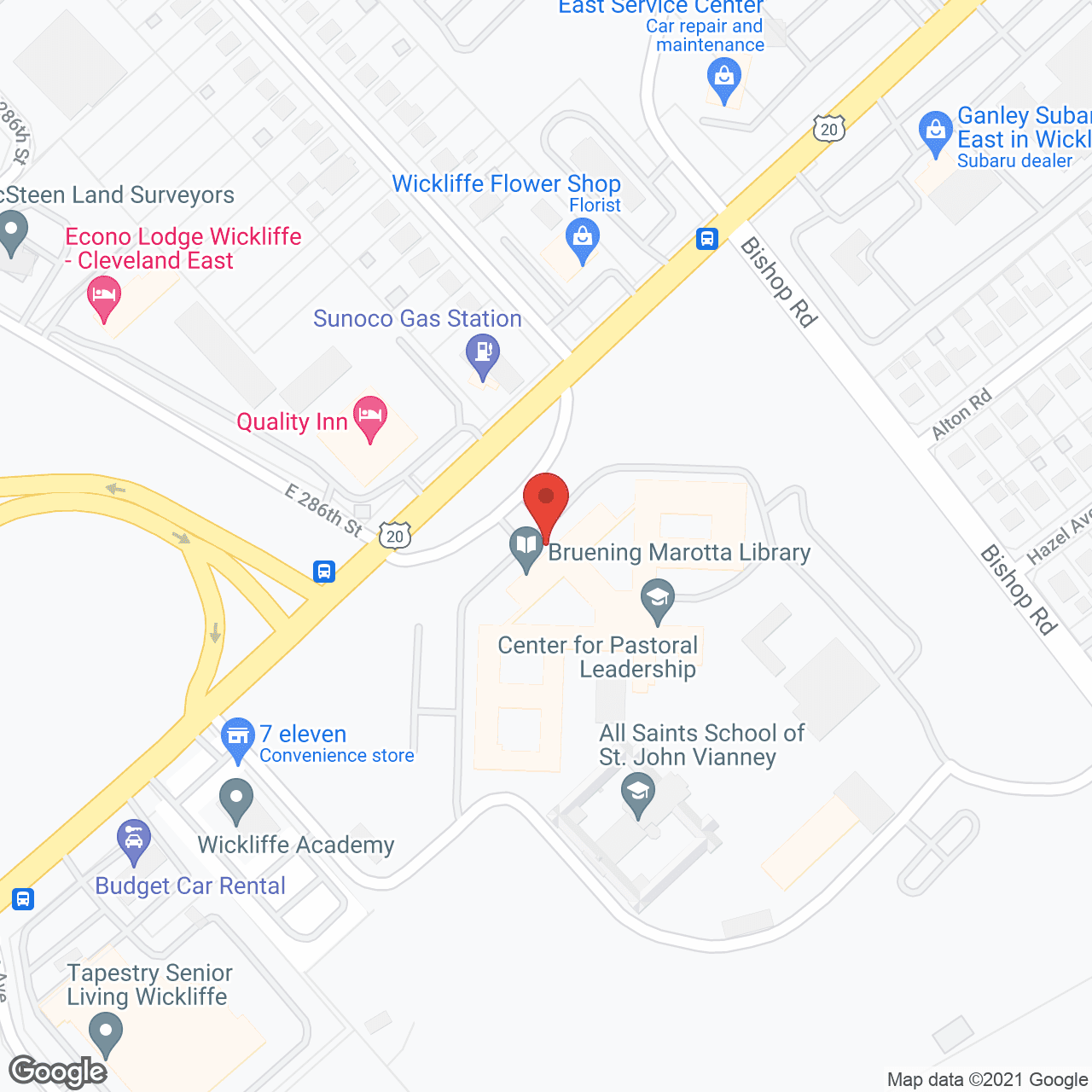 Tapestry Senior Living Wickliffe in google map