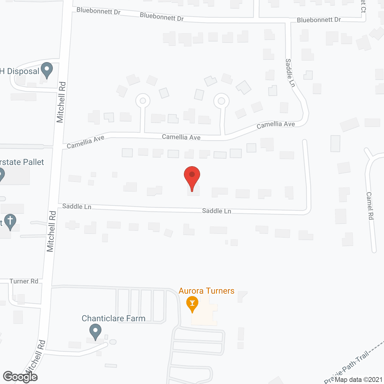Map of the neighborhood around Fox Valley Senior Home
