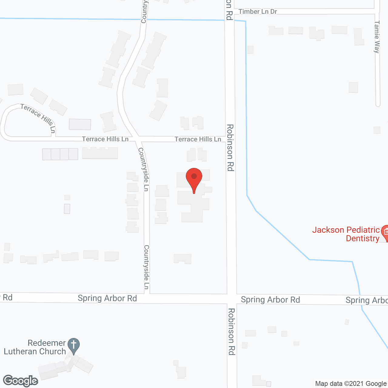 Map of the neighborhood around Brightside Assisted Living and Memory Care