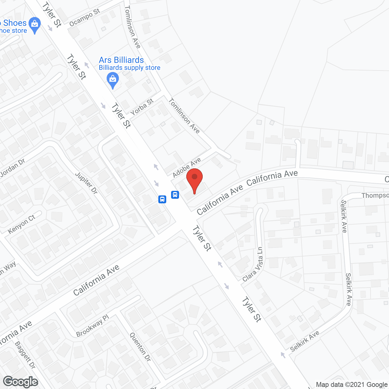 Map of the neighborhood around 4393 Tyler LLC