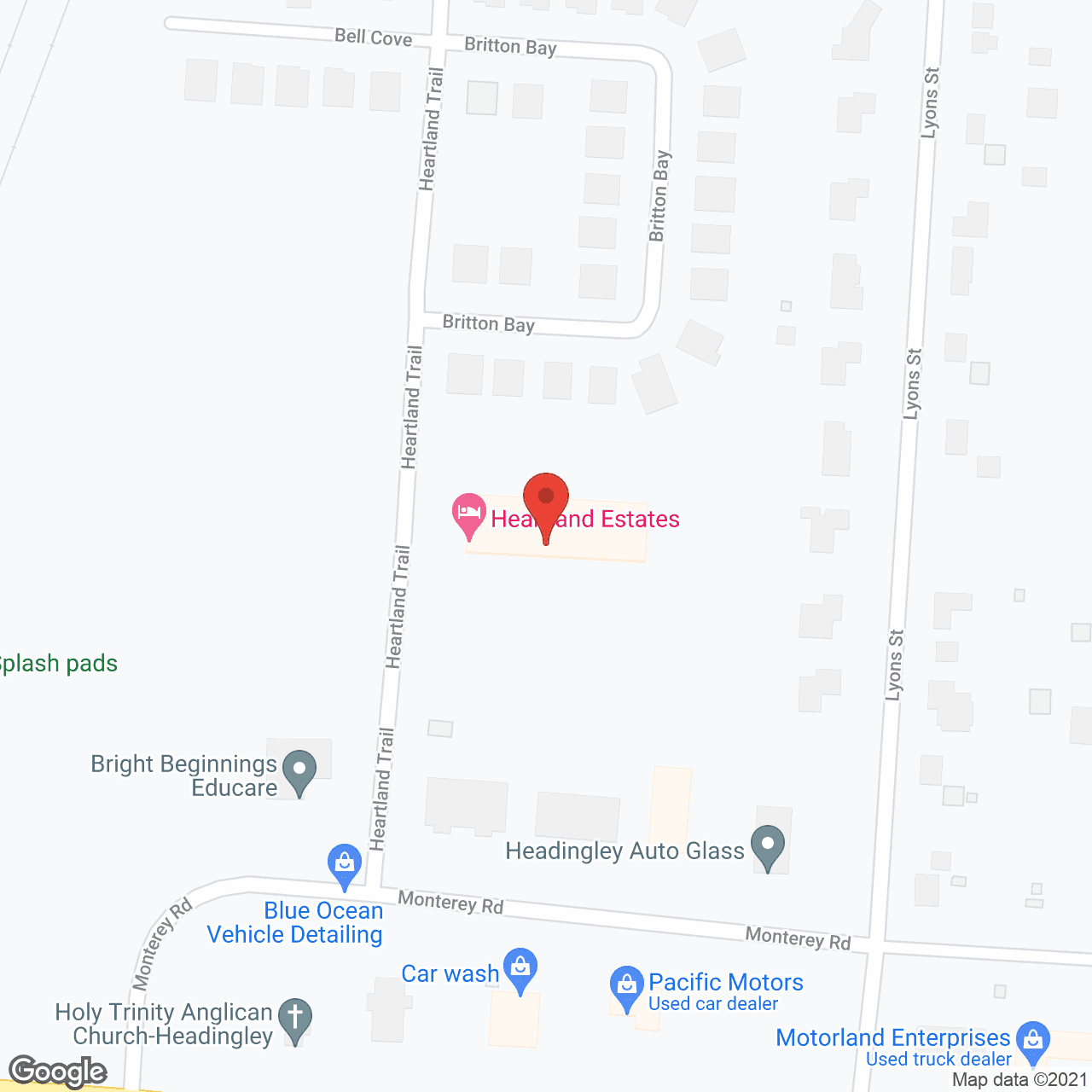 Heartland Estates Phase 1 in google map