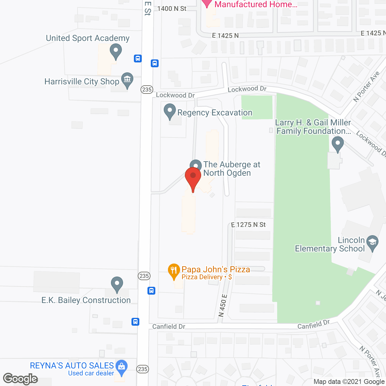 Map of the neighborhood around The Auberge at North Ogden