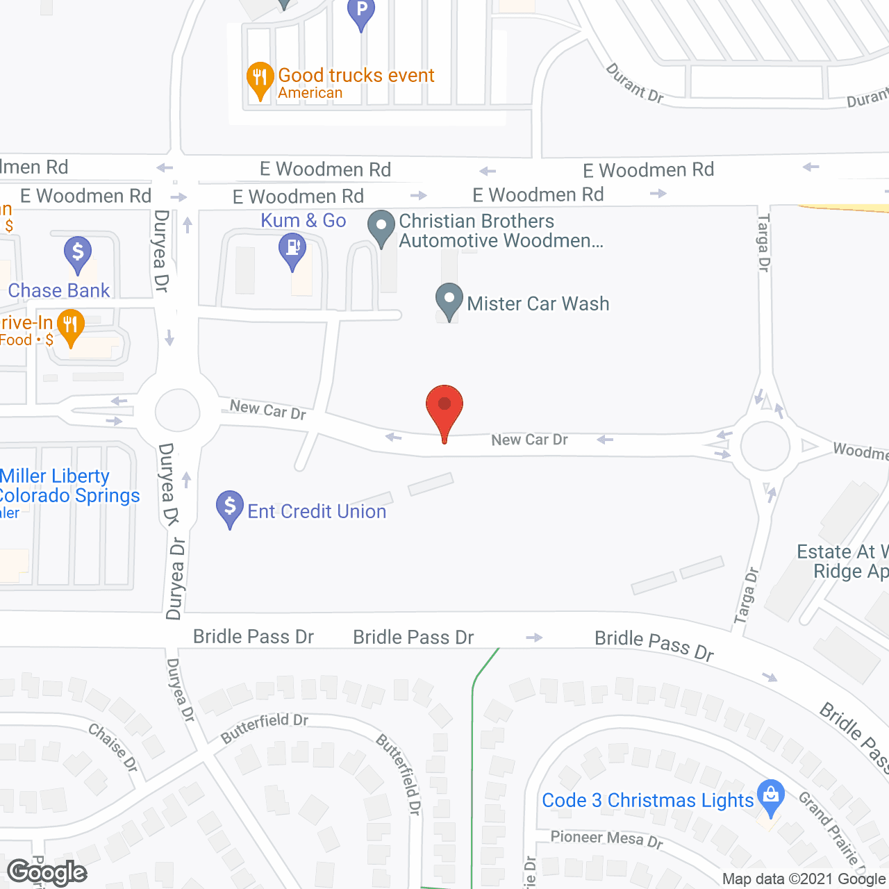 Map of the neighborhood around Aspen Trail Retirement Resort