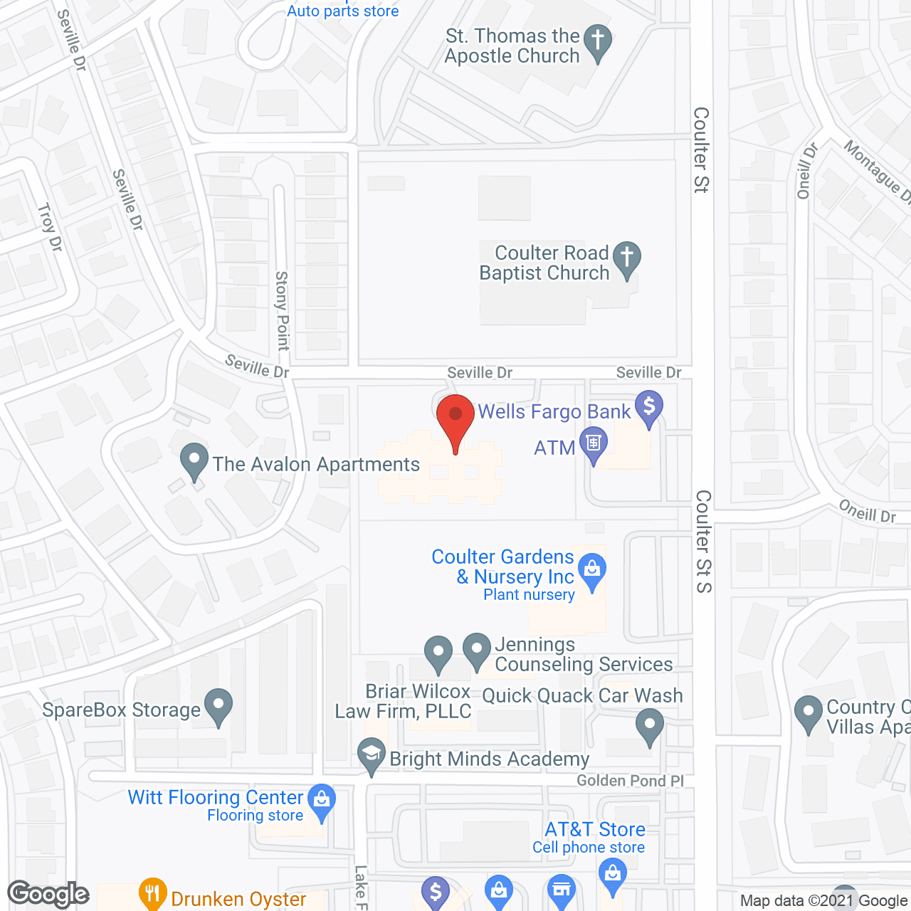 Map of the neighborhood around Brookdale Sleepy Hollow