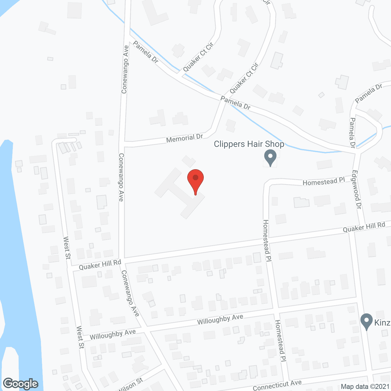 Map of the neighborhood around Watson Memorial Home