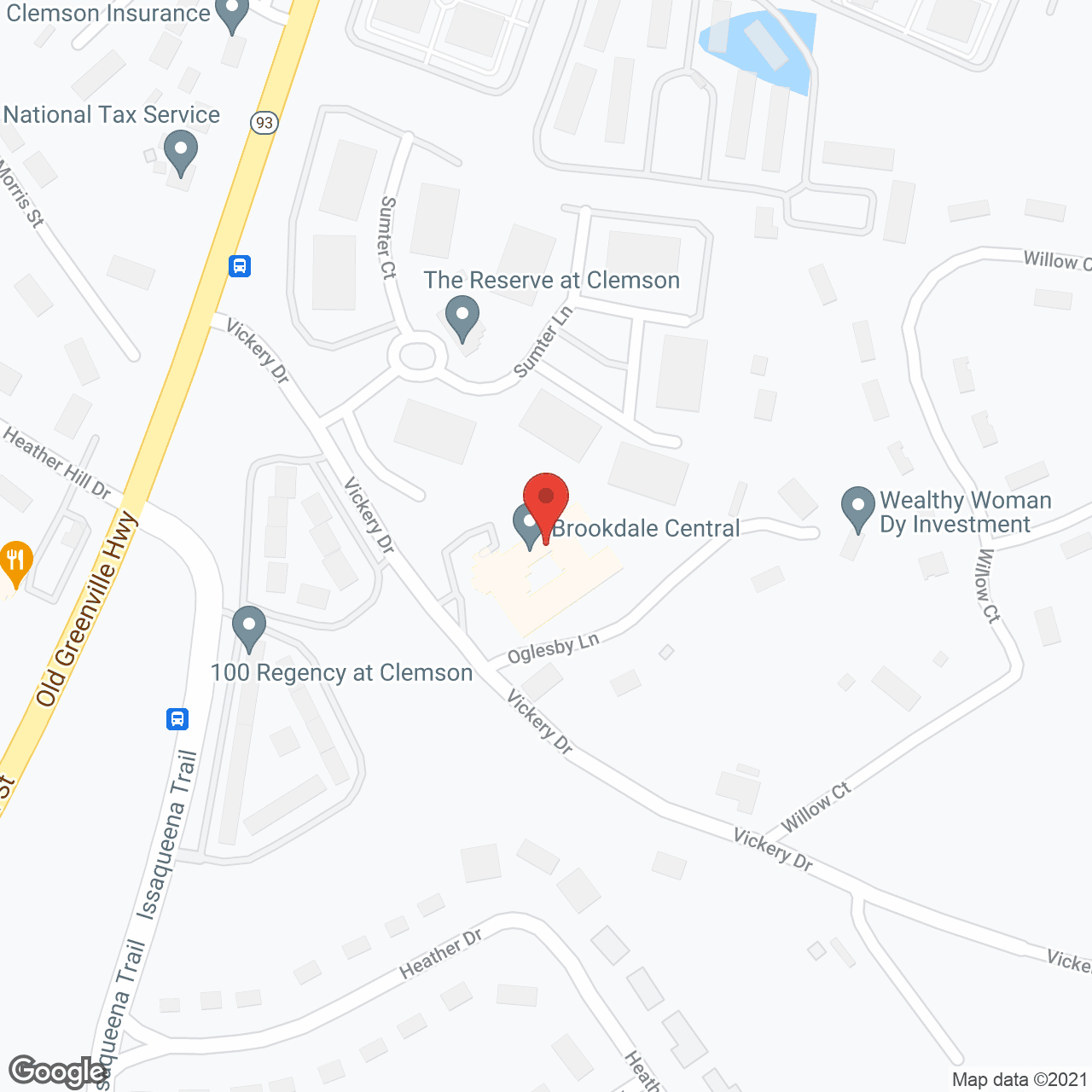 Map of the neighborhood around Vickery Parke Assisted Living