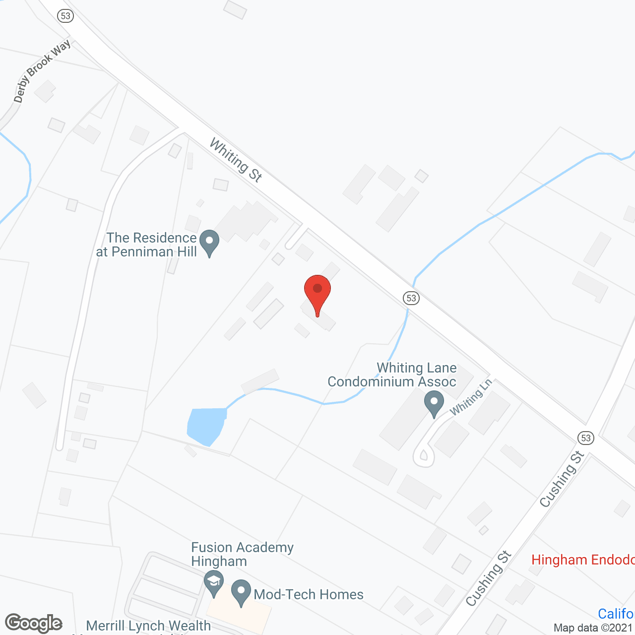 Map of the neighborhood around The Residence at Penniman Hill