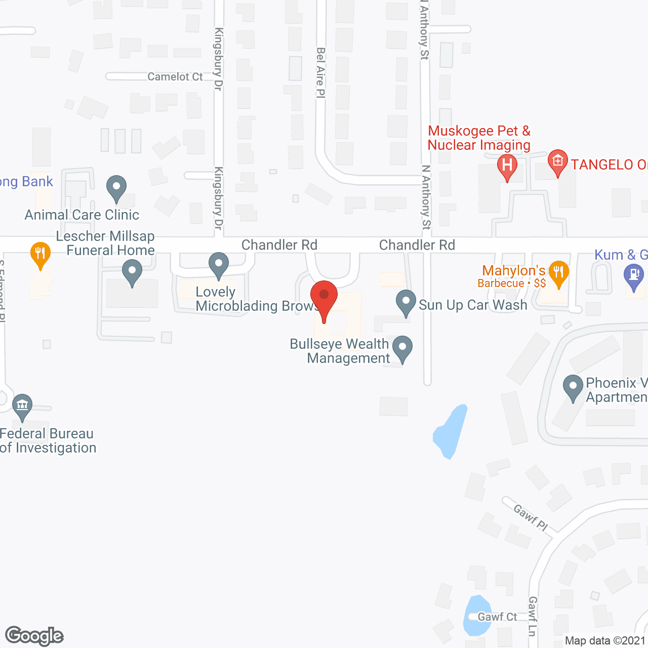 Map of the neighborhood around Azalea Gardens Memory Care
