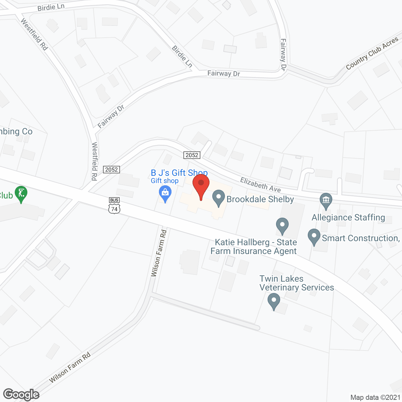 Map of the neighborhood around Navion of Shelby