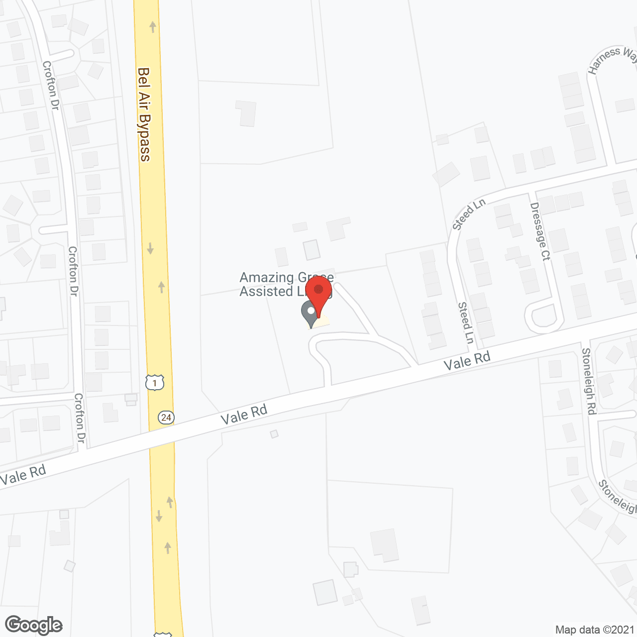 Map of the neighborhood around Amazing Grace Assisted Living Inc