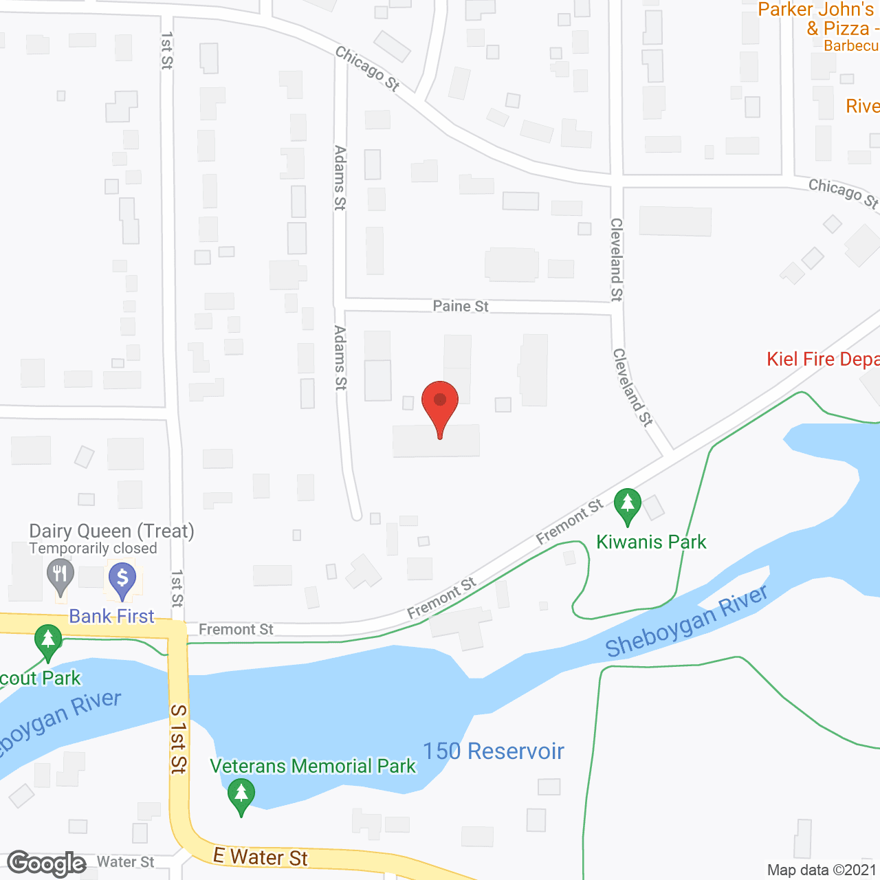 Map of the neighborhood around Mill View