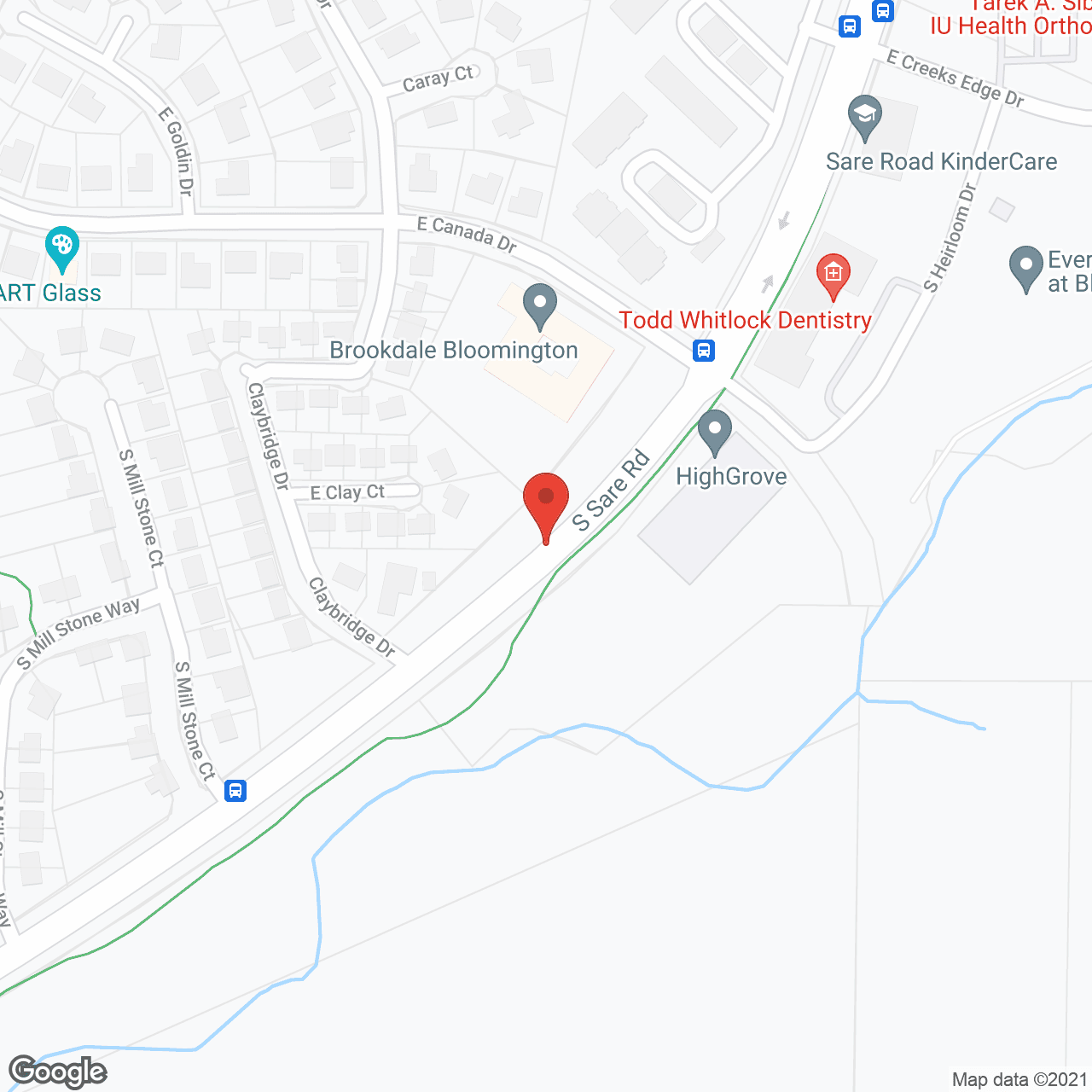 Map of the neighborhood around Brookdale Bloomington