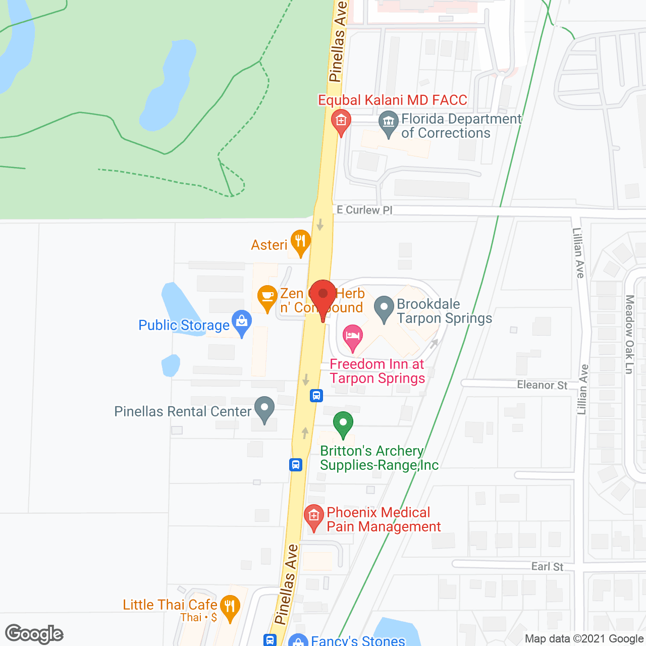 Map of the neighborhood around Brookdale Tarpon Springs