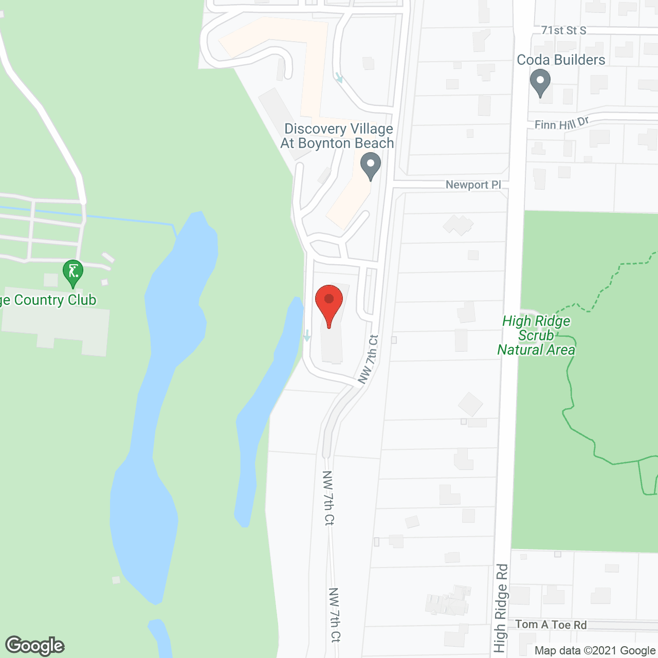 Map of the neighborhood around Discovery Village at Boynton Beach