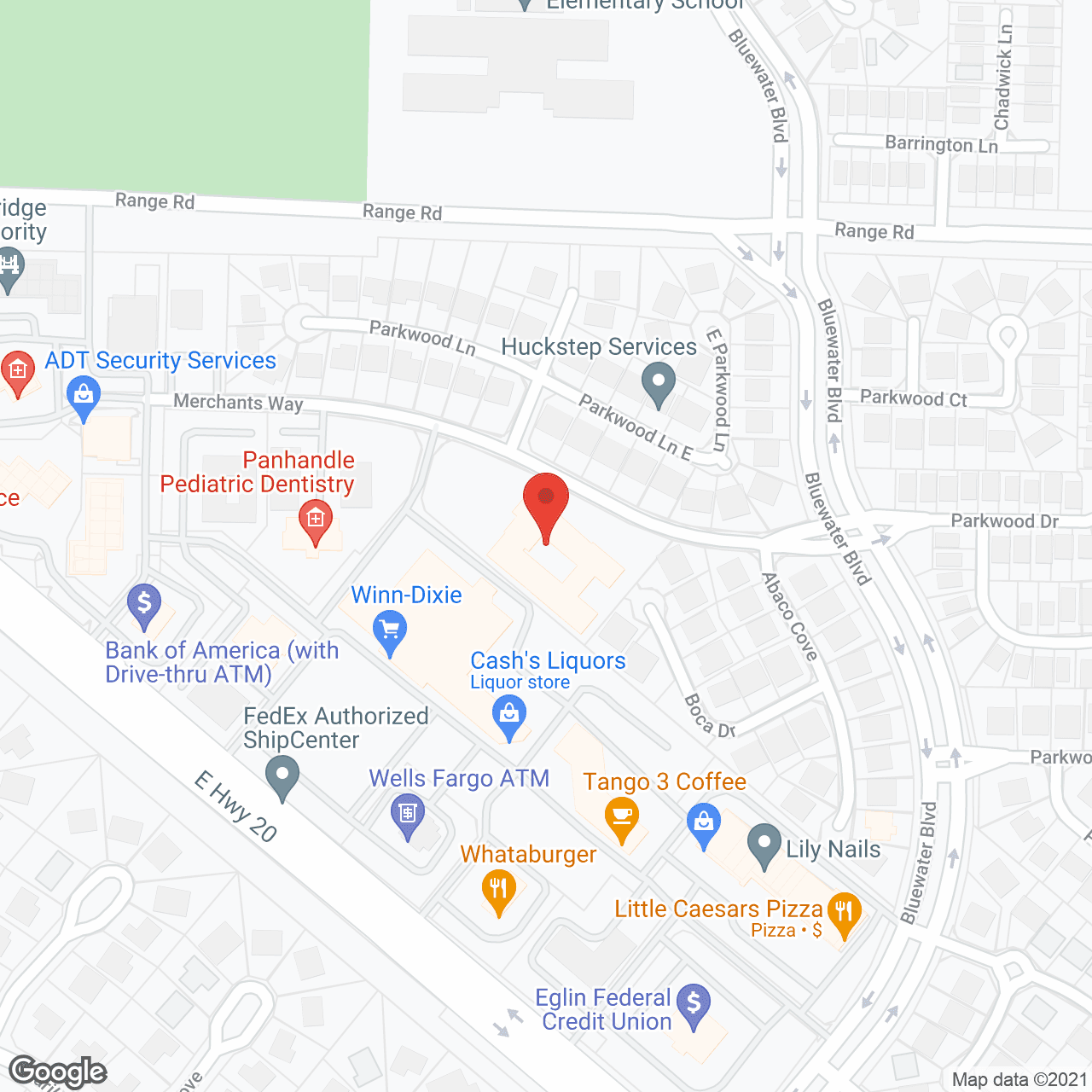 Map of the neighborhood around The Opal at Bluewater Bay