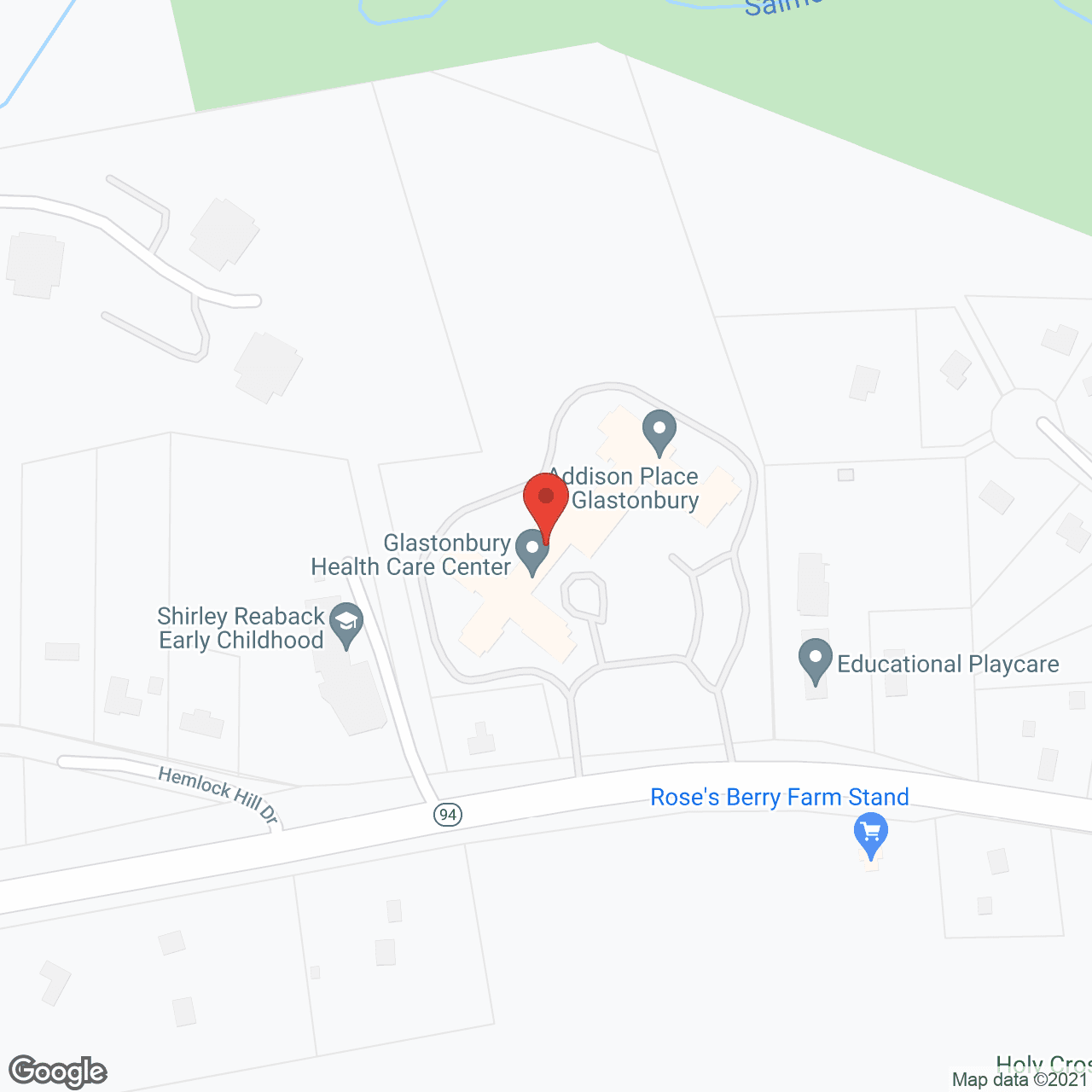 Map of the neighborhood around Addison Place at Glastonbury