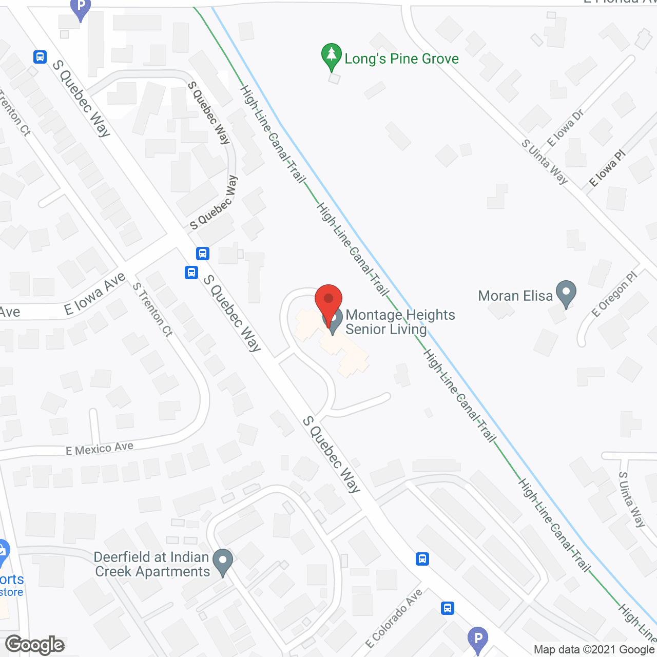 Map of the neighborhood around Novellus Cherry Creek