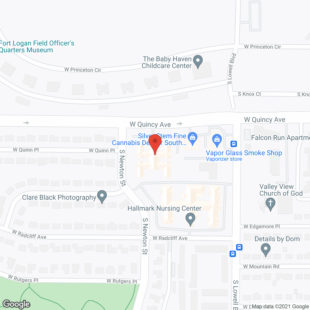Map of the neighborhood around Brookdale Pinehurst Park