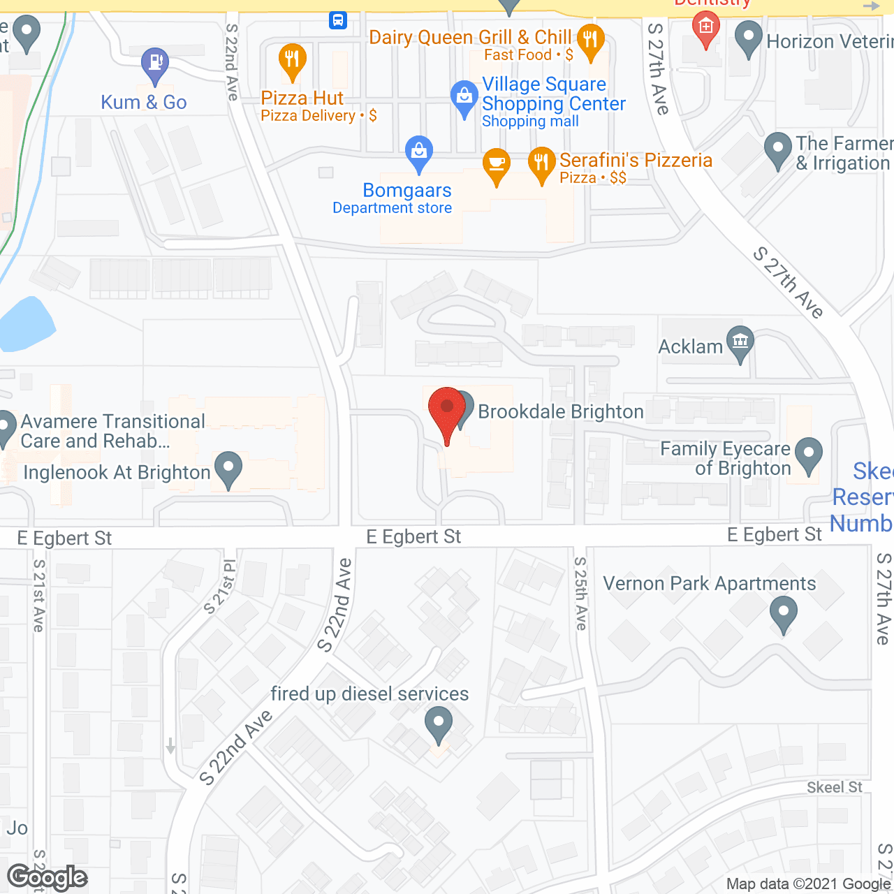 Map of the neighborhood around Brookdale Brighton