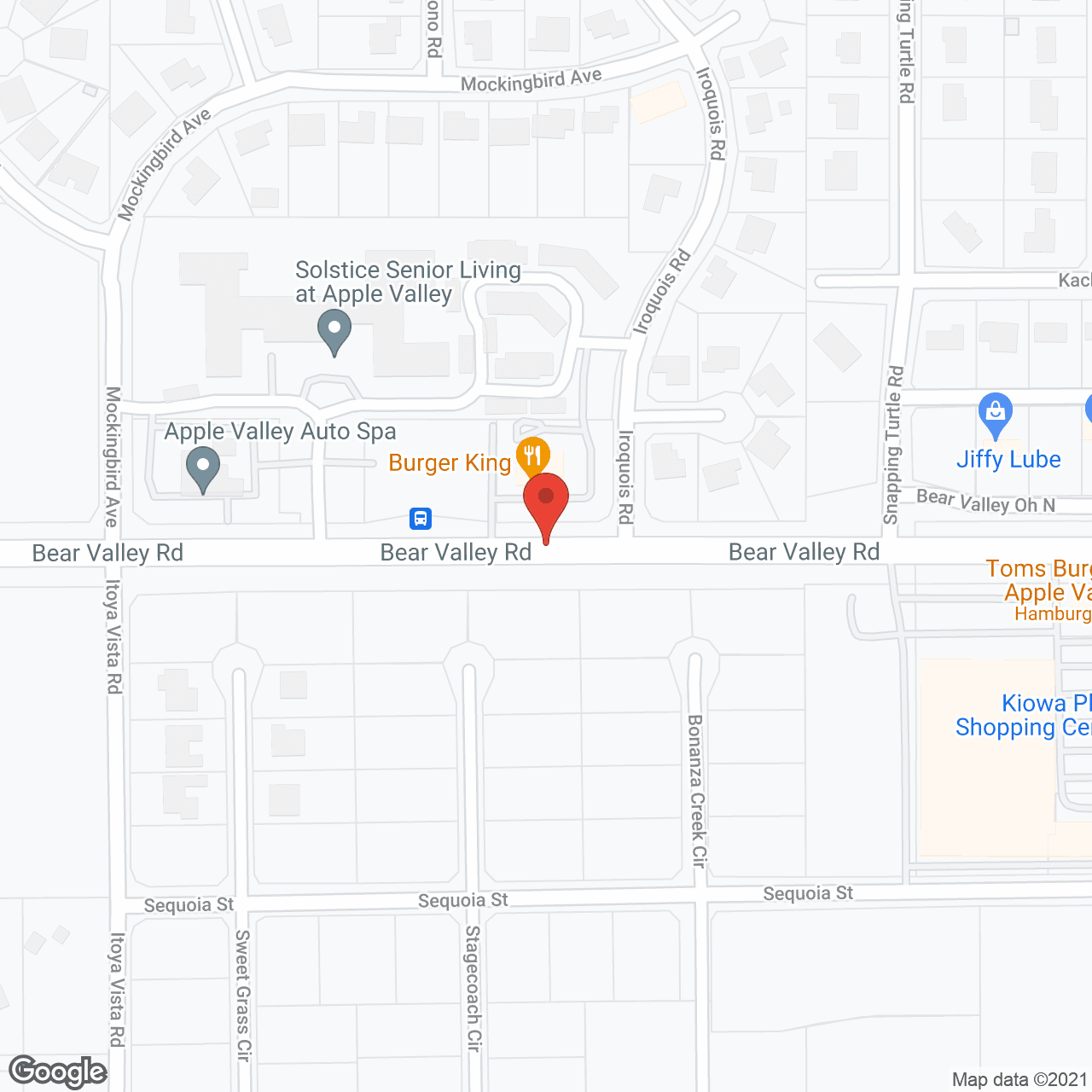 Map of the neighborhood around Solstice Senior Living at Apple Valley