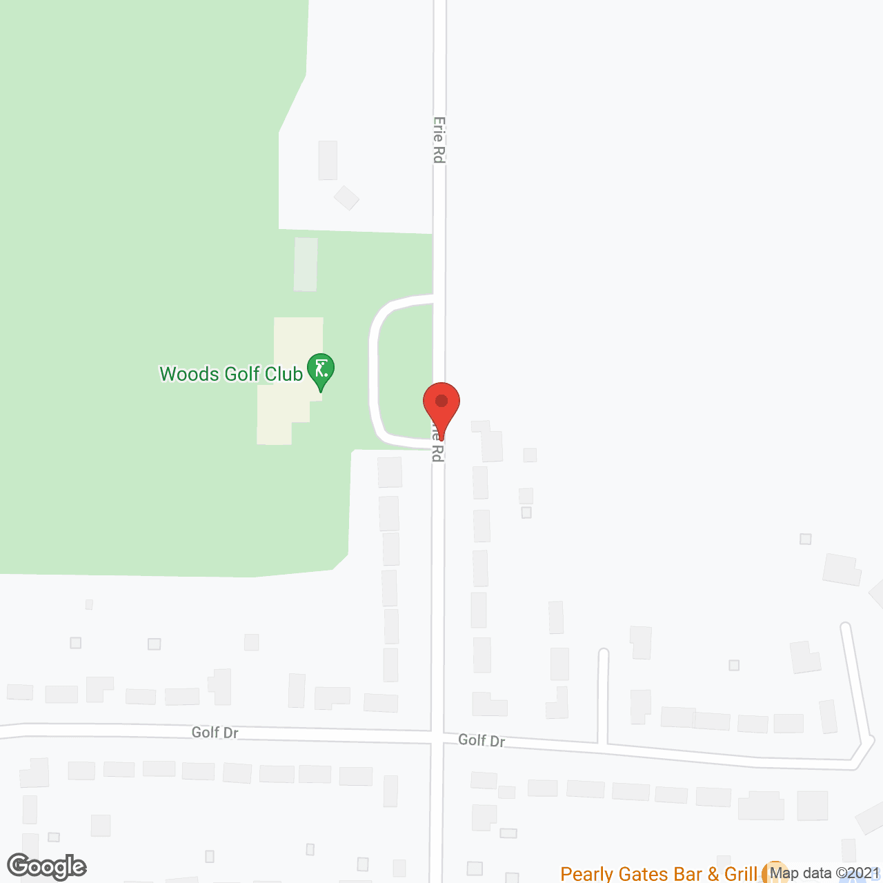 Map of the neighborhood around Oak Park Place Green Bay