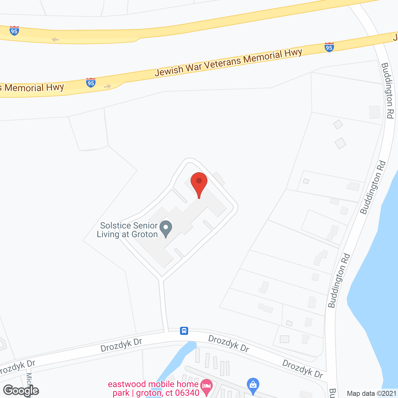 Map of the neighborhood around Solstice Senior Living at Groton