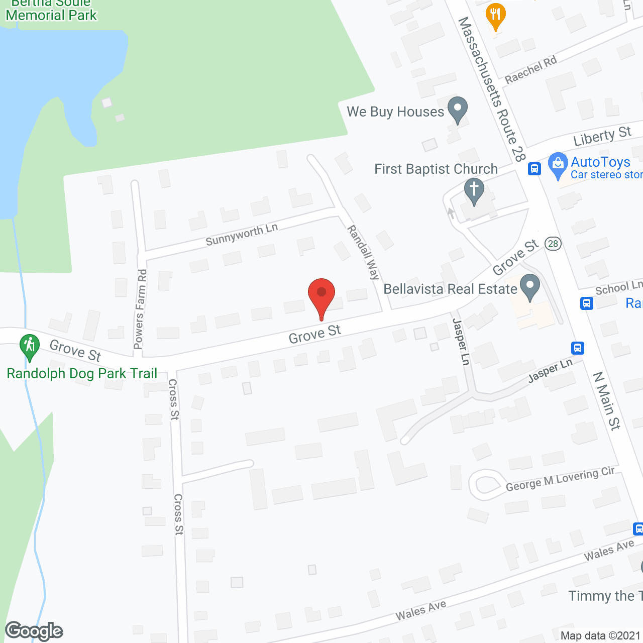 Map of the neighborhood around Seth Mann Home for Women