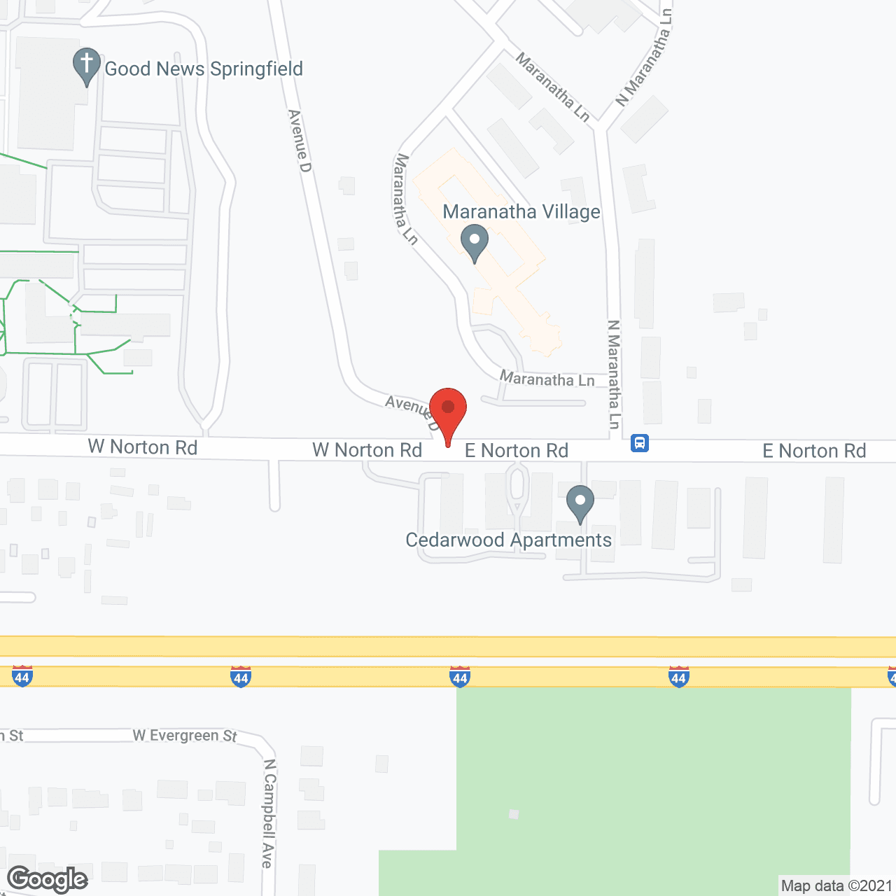Map of the neighborhood around Maranatha Village, Inc