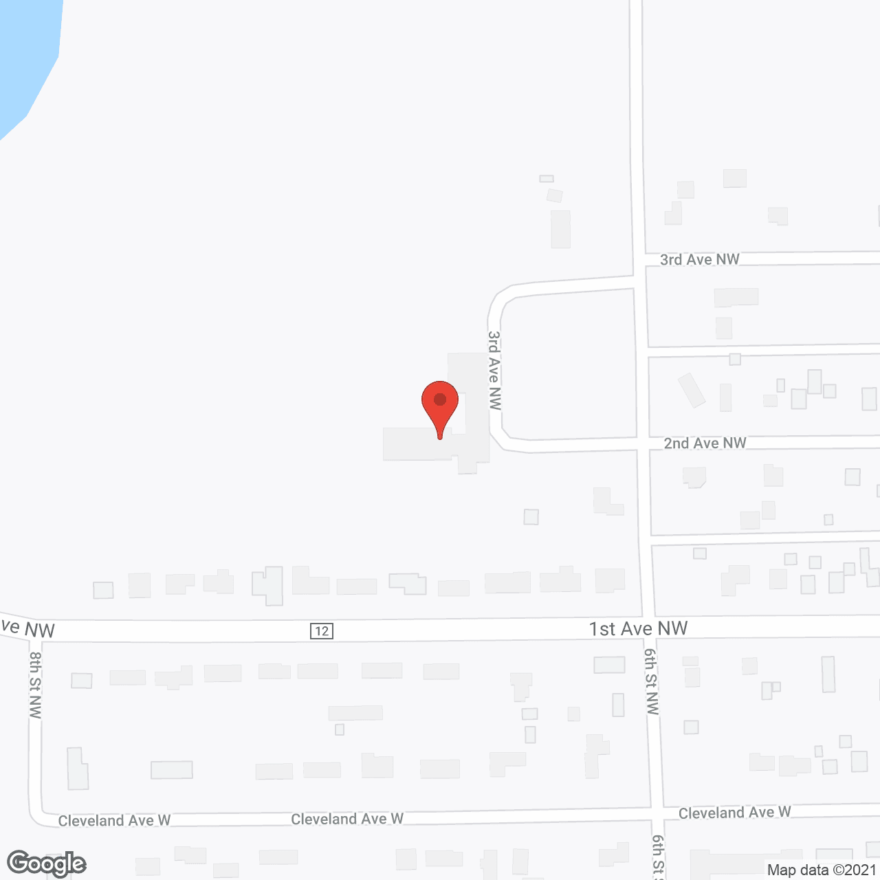 Map of the neighborhood around Parker Oaks Senior Living
