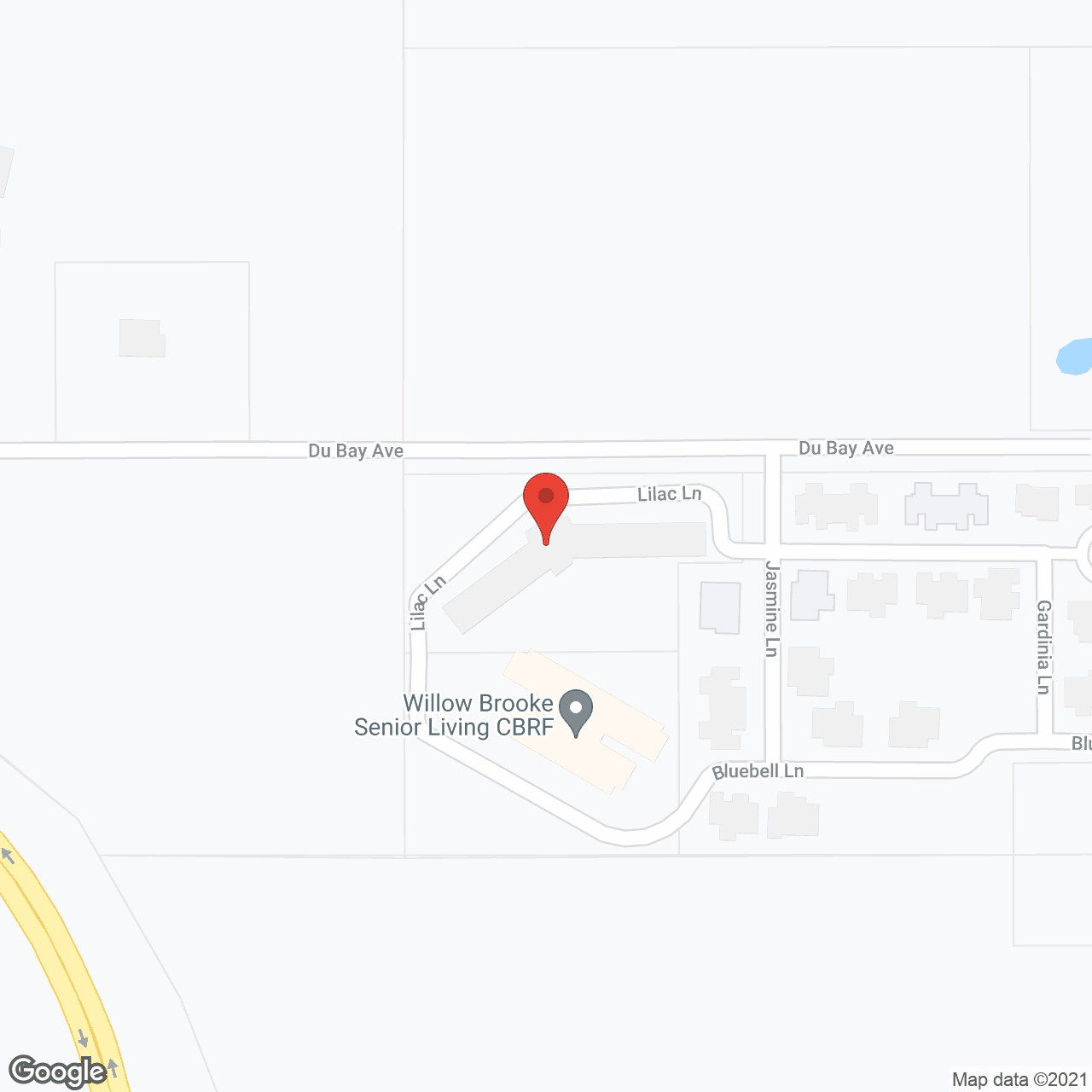 Map of the neighborhood around Willow Brooke Senior Living RCAC