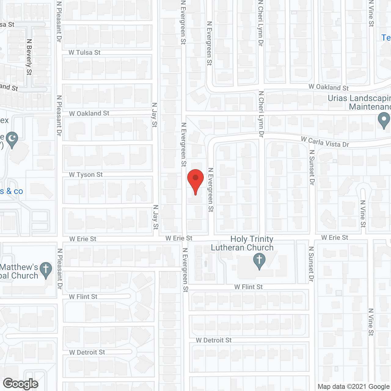Map of the neighborhood around Willow Canyon LLC