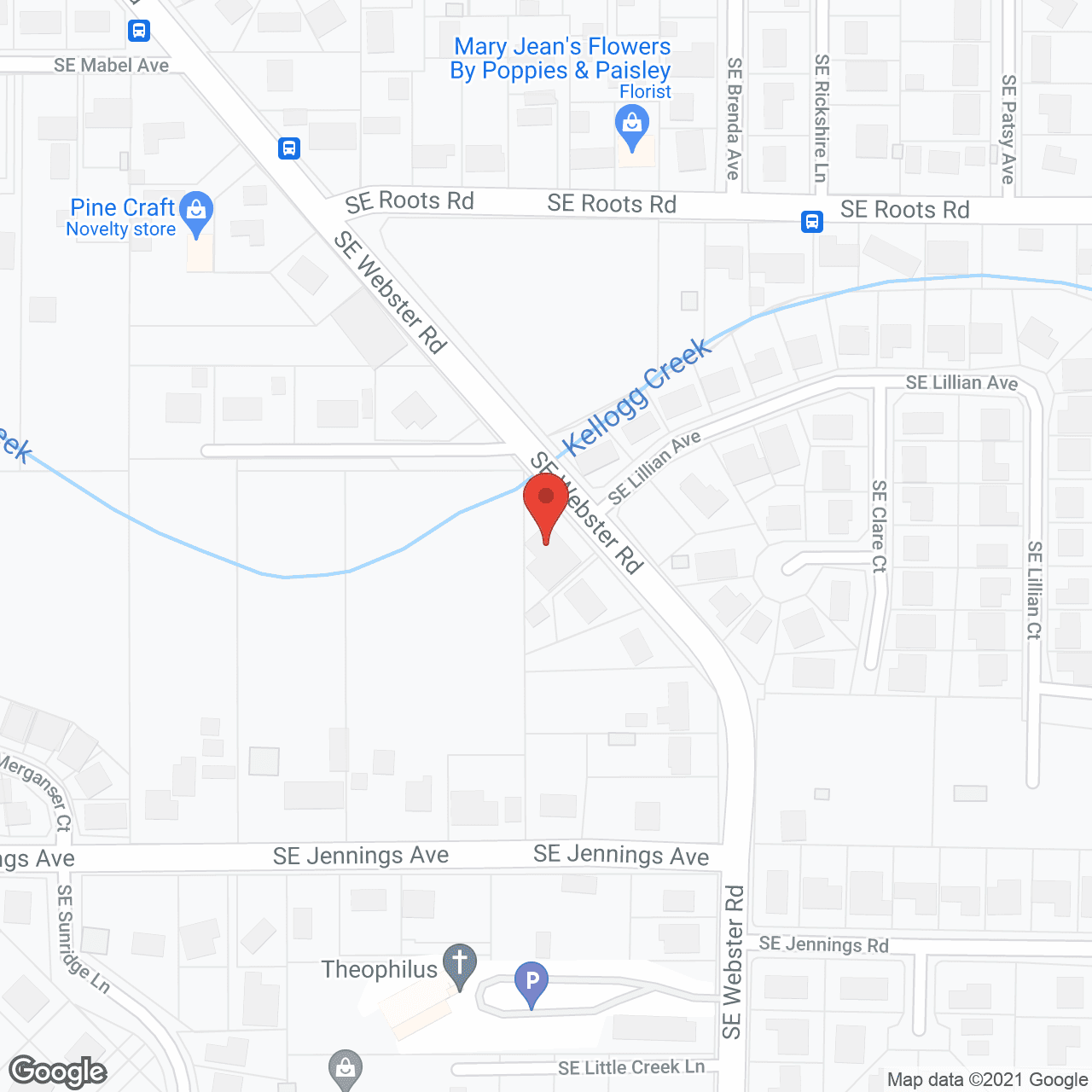 Map of the neighborhood around Milly Family Home Care