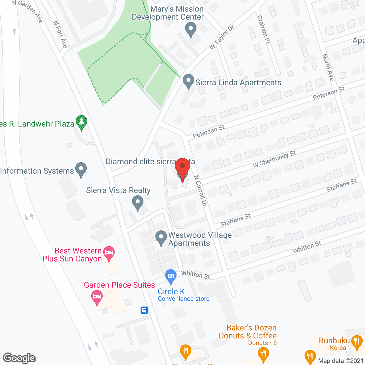 Map of the neighborhood around Regency Suites Independent Living
