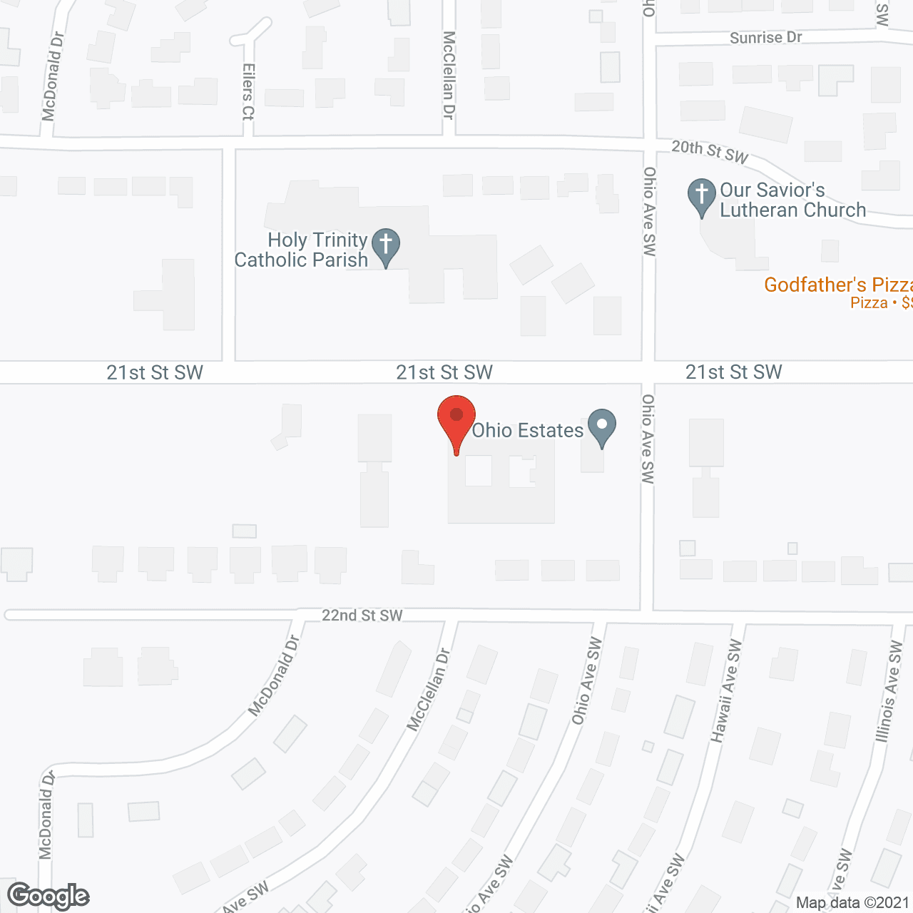 Map of the neighborhood around StoneyBrook Suites Huron