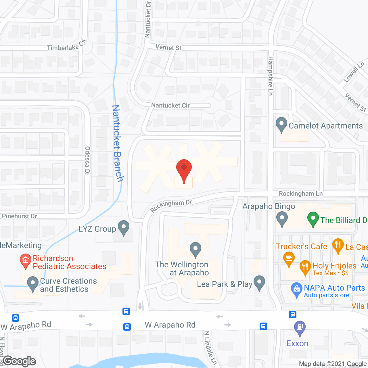 Map of the neighborhood around The Village at Richardson