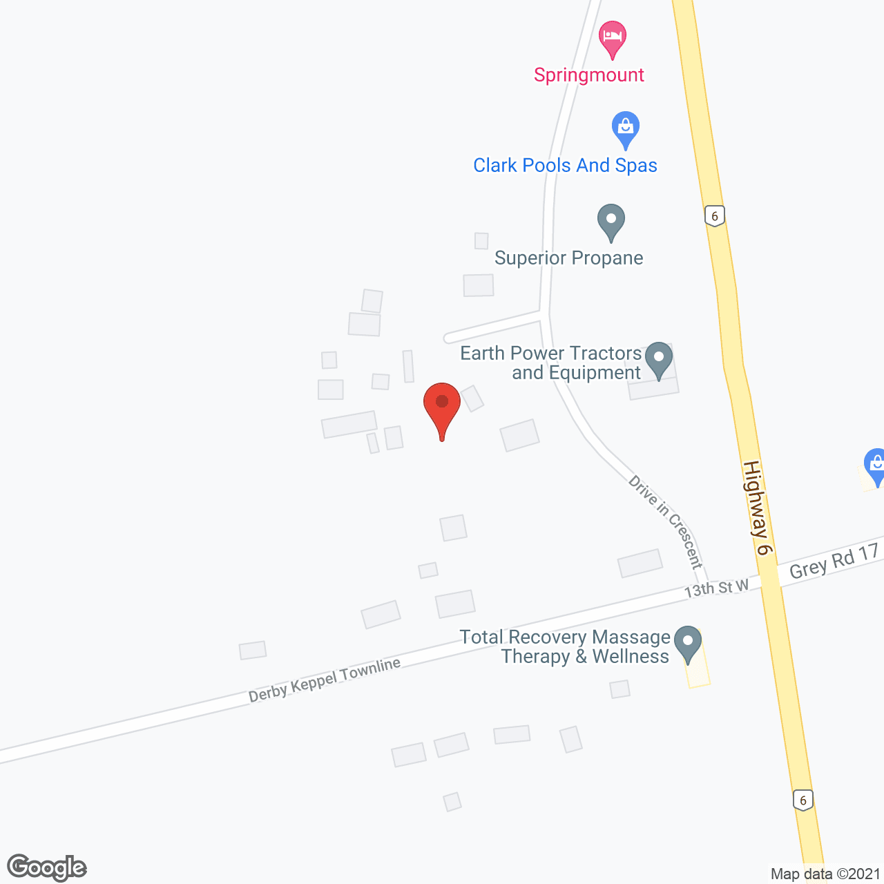 Map of the neighborhood around Abigail House Unit 2