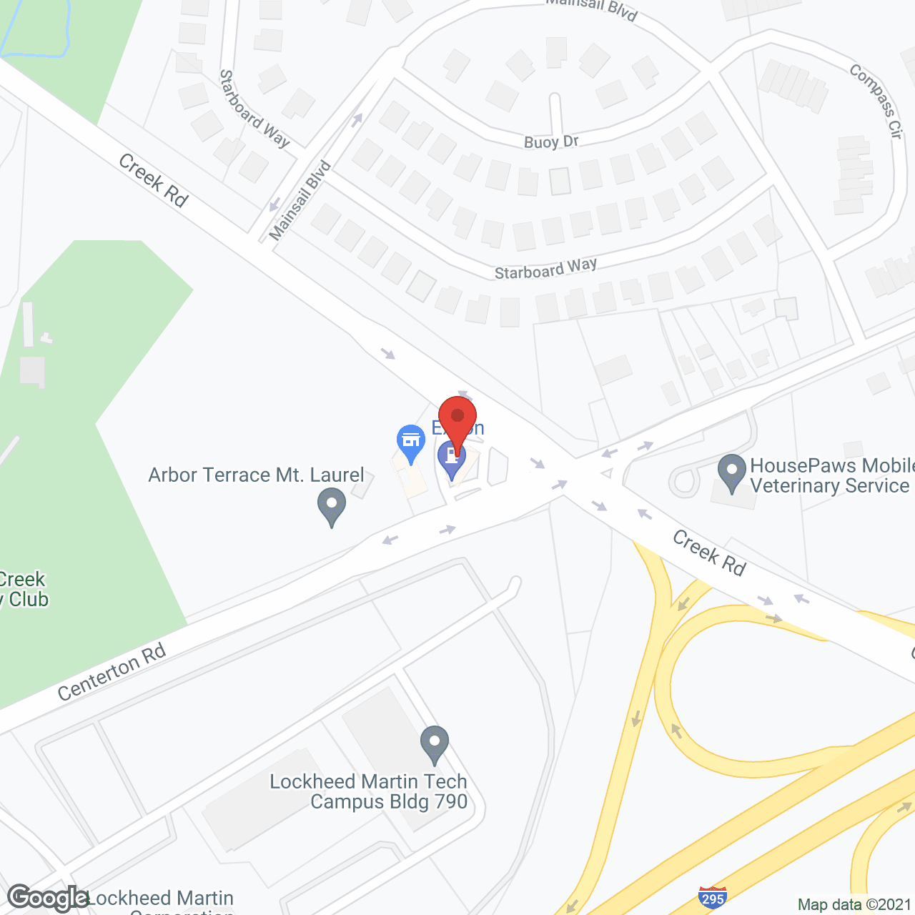 Arbor Terrace Mount Laurel in google map