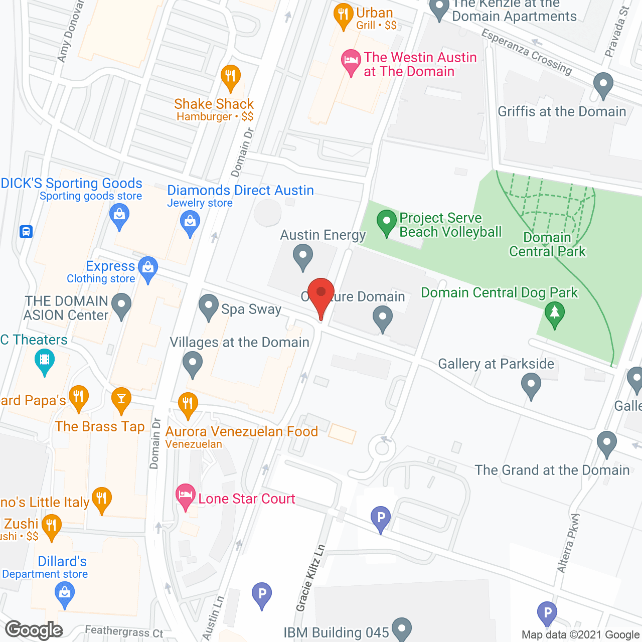 Map of the neighborhood around Overture Domain 55+ Apartment Homes