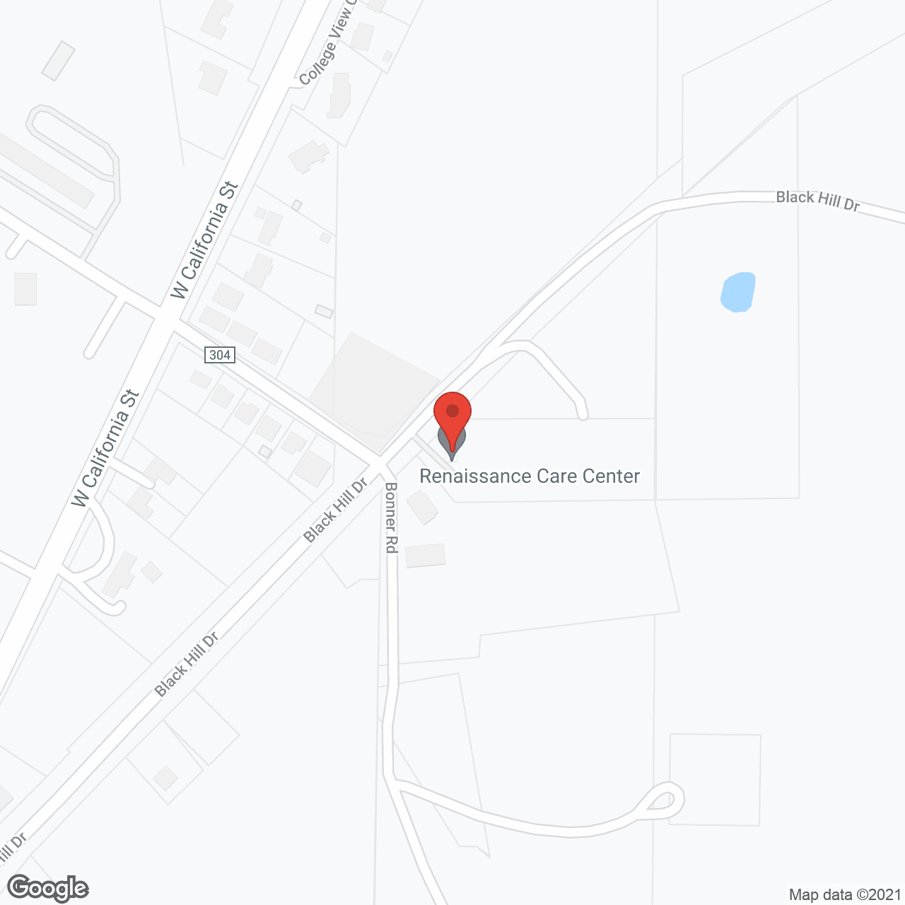Map of the neighborhood around Renaissance Care Center