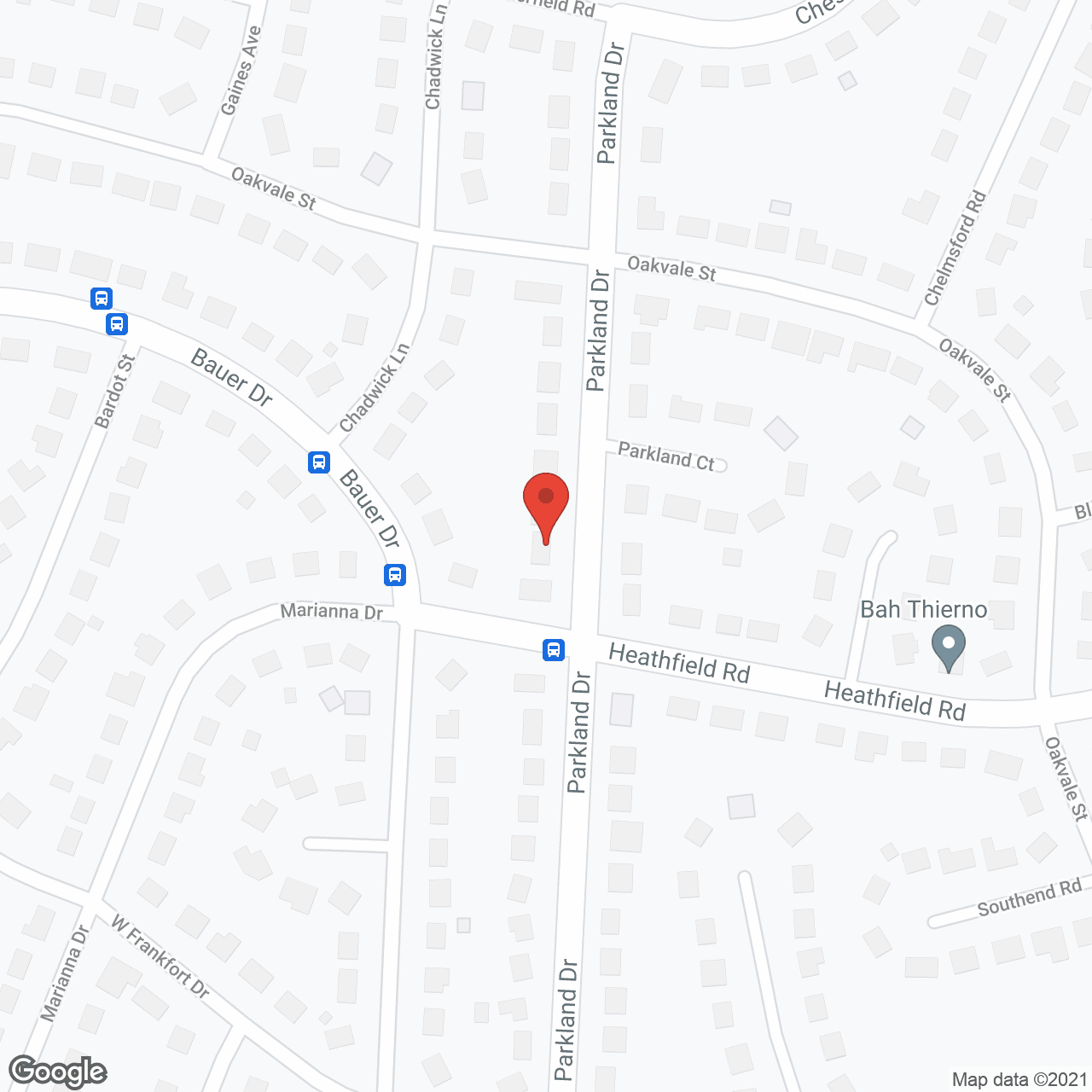 Map of the neighborhood around JK House of Grace IV