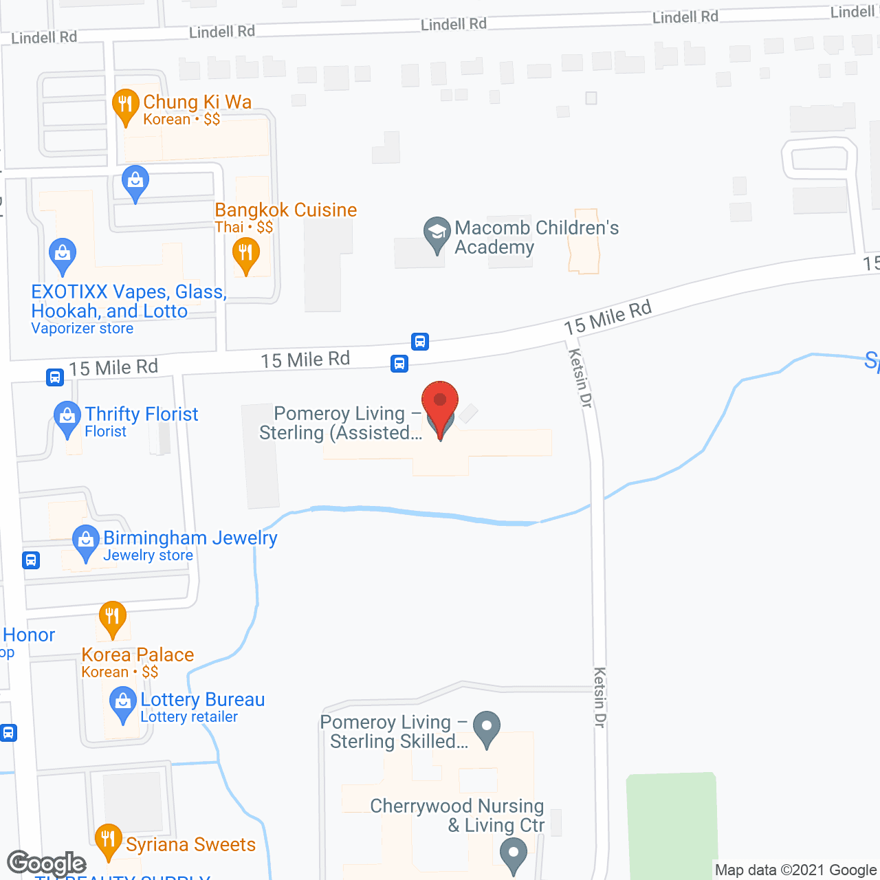 Map of the neighborhood around Pomeroy Living Sterling Assisted Living and Memory Care
