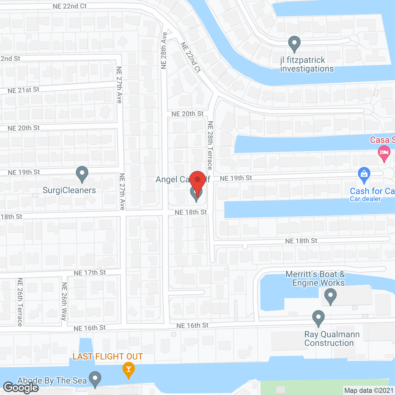 Map of the neighborhood around Angel Care Assisted Living Facility