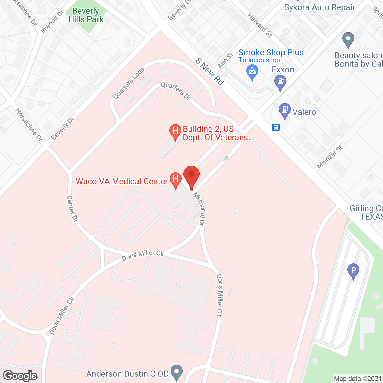 Map of the neighborhood around The Brazos of Waco