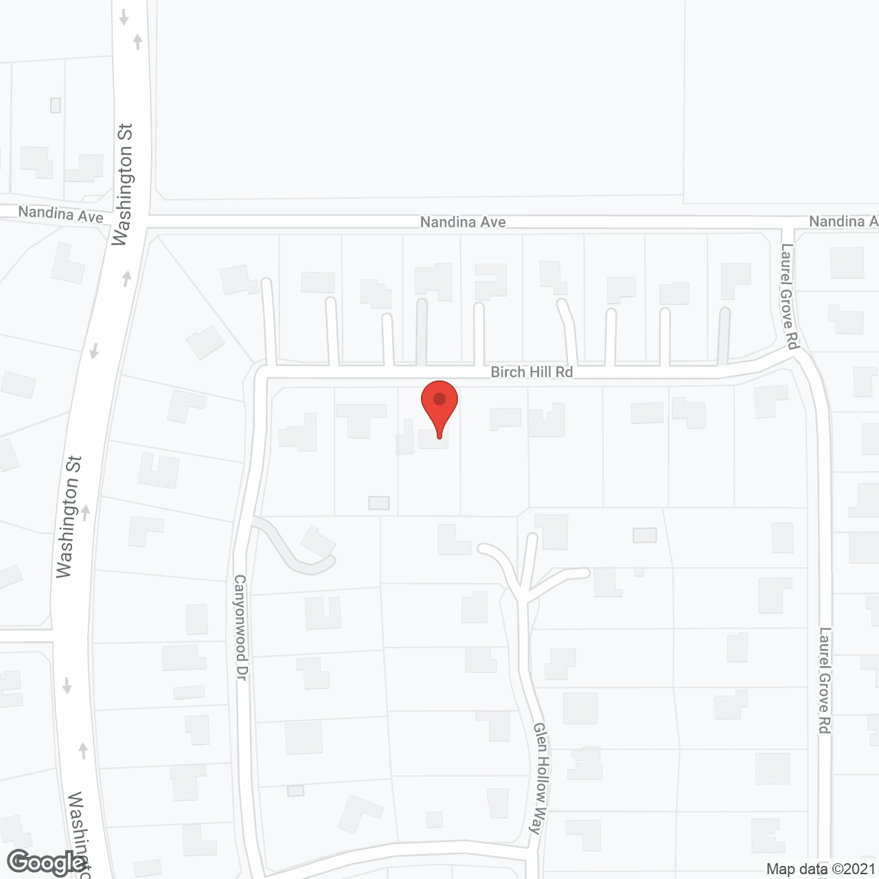 Map of the neighborhood around Pacific Vista Senior Living