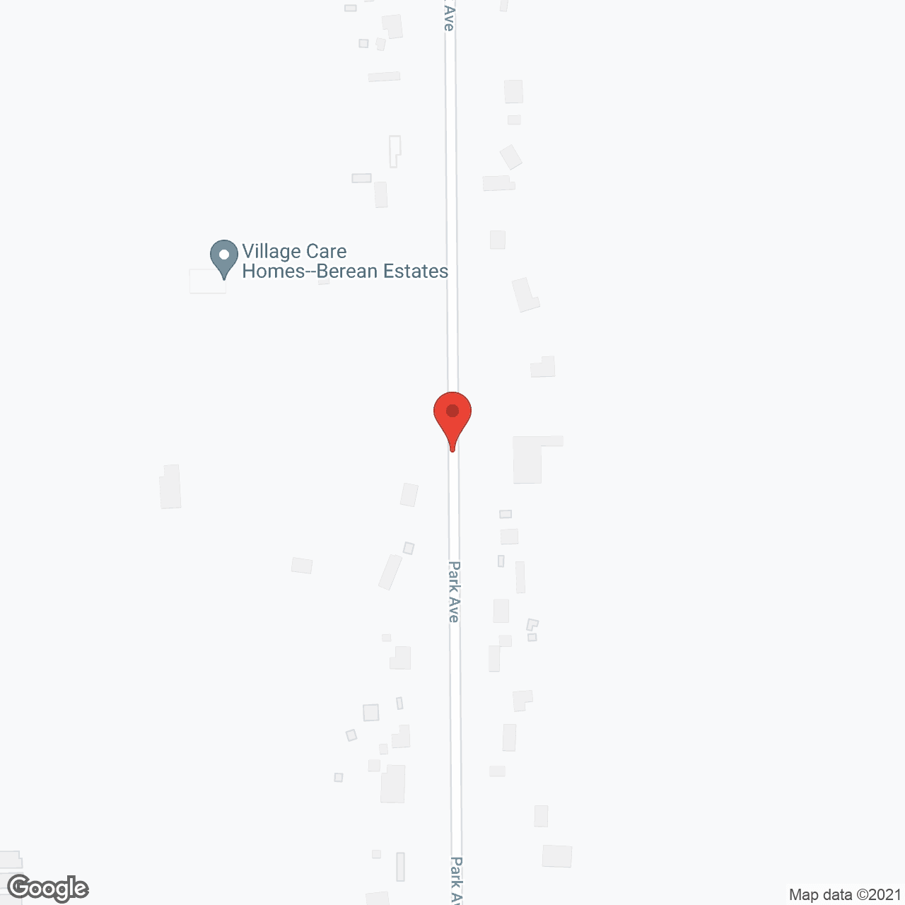 Map of the neighborhood around Village Care Homes Park Avenue