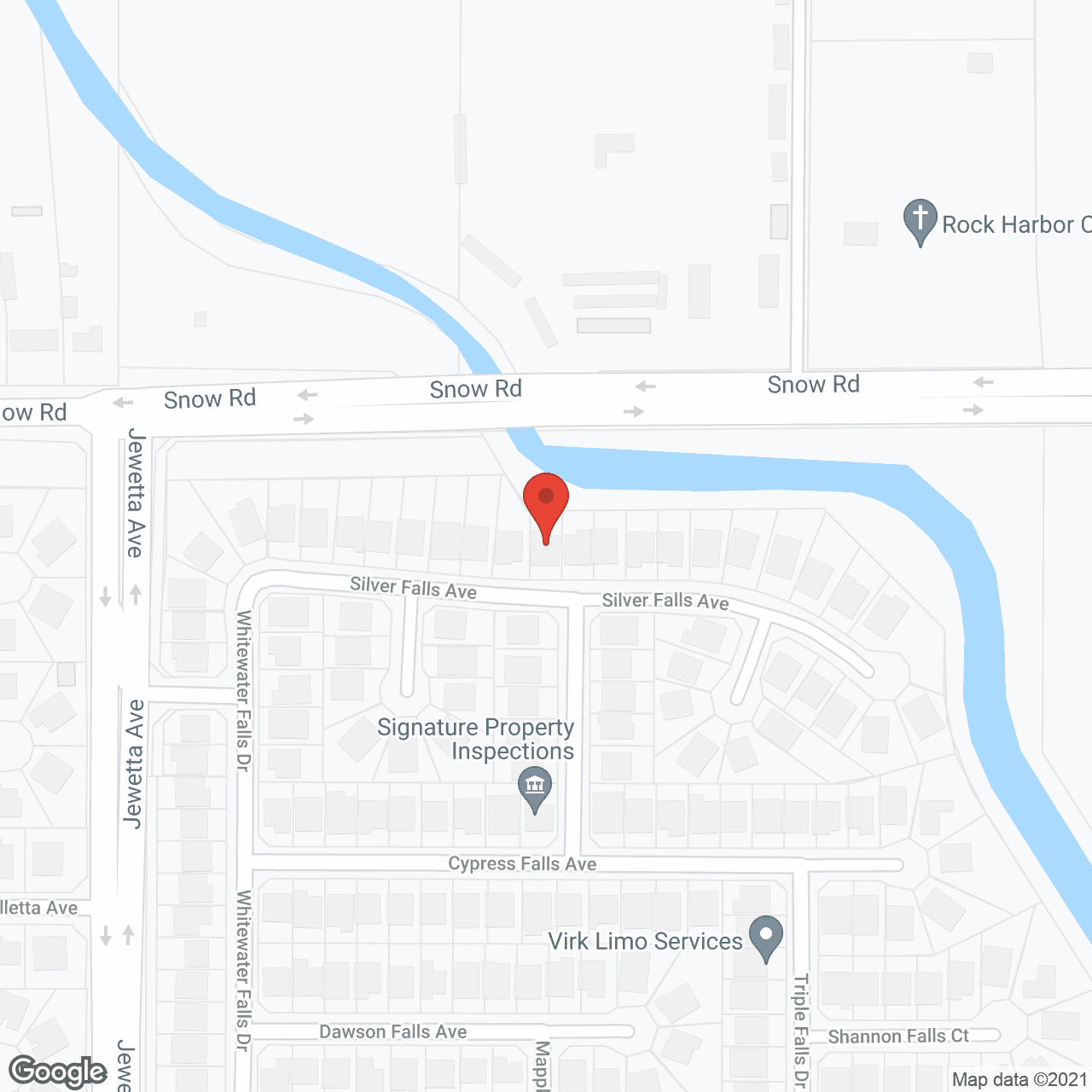 Map of the neighborhood around St. Anthony Home