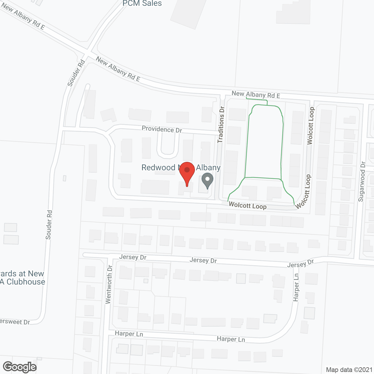 Map of the neighborhood around Wolcott Manor