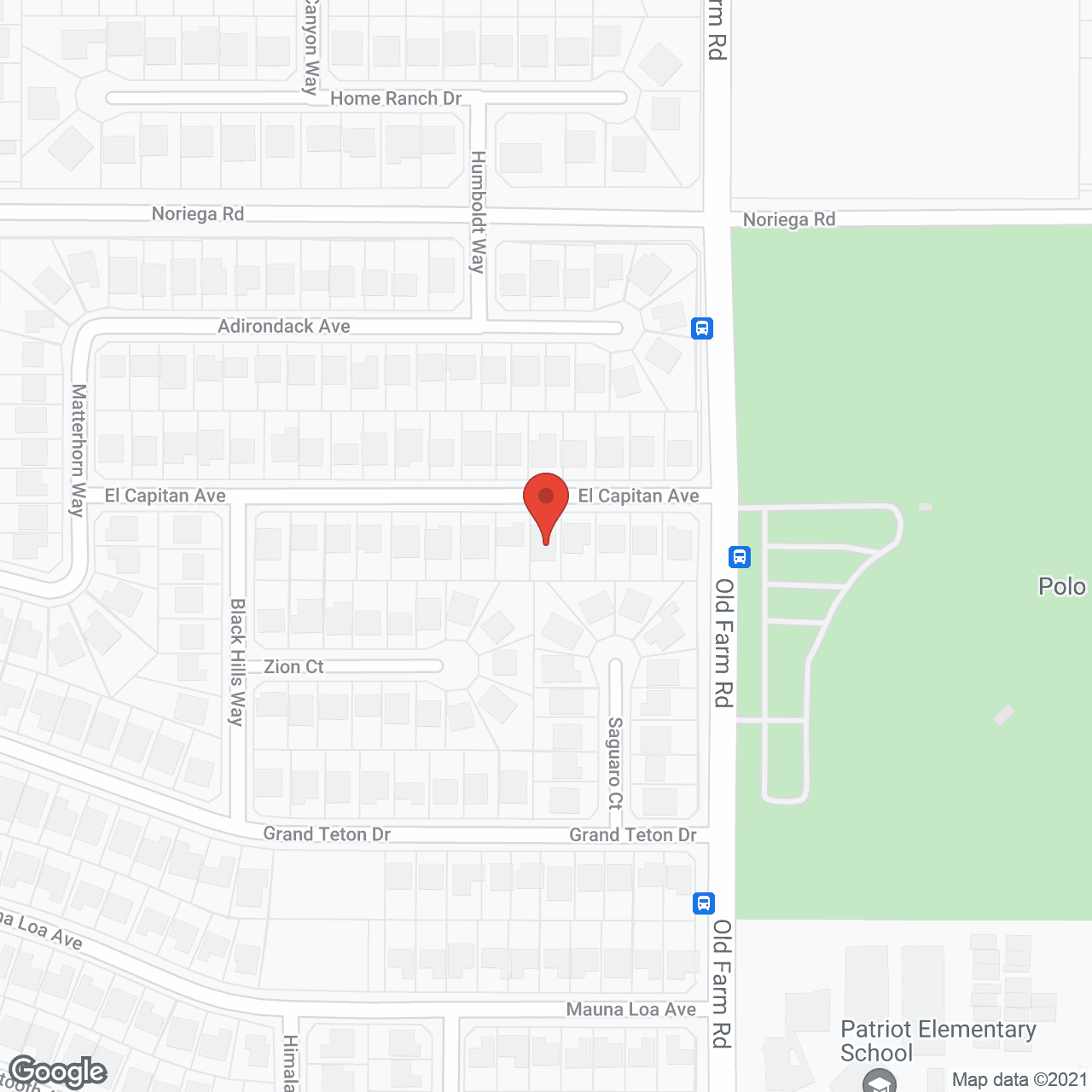 Map of the neighborhood around A and A Bakersfield Care Home