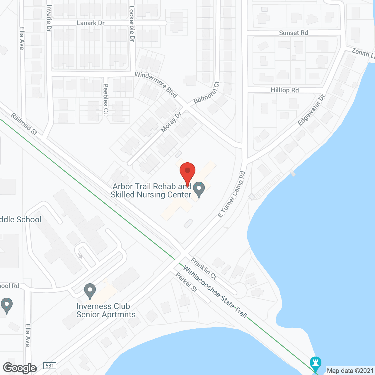 Map of the neighborhood around Arbor Trail Rehab & Nursing